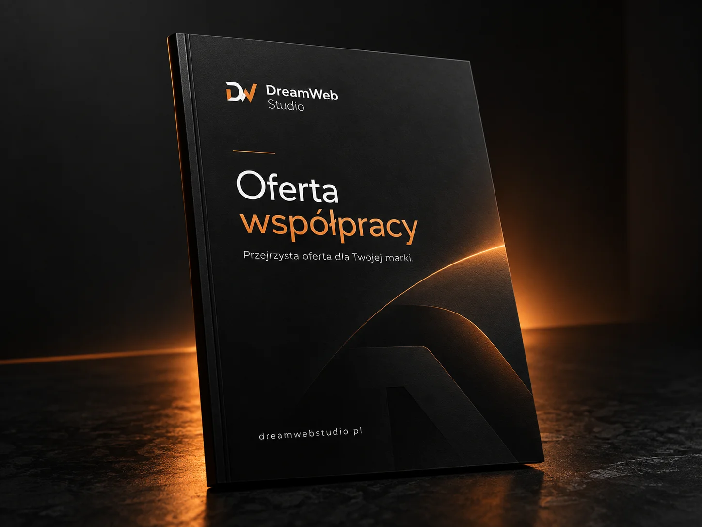 Przykładowa okładka oferty PDF DreamWeb Studio